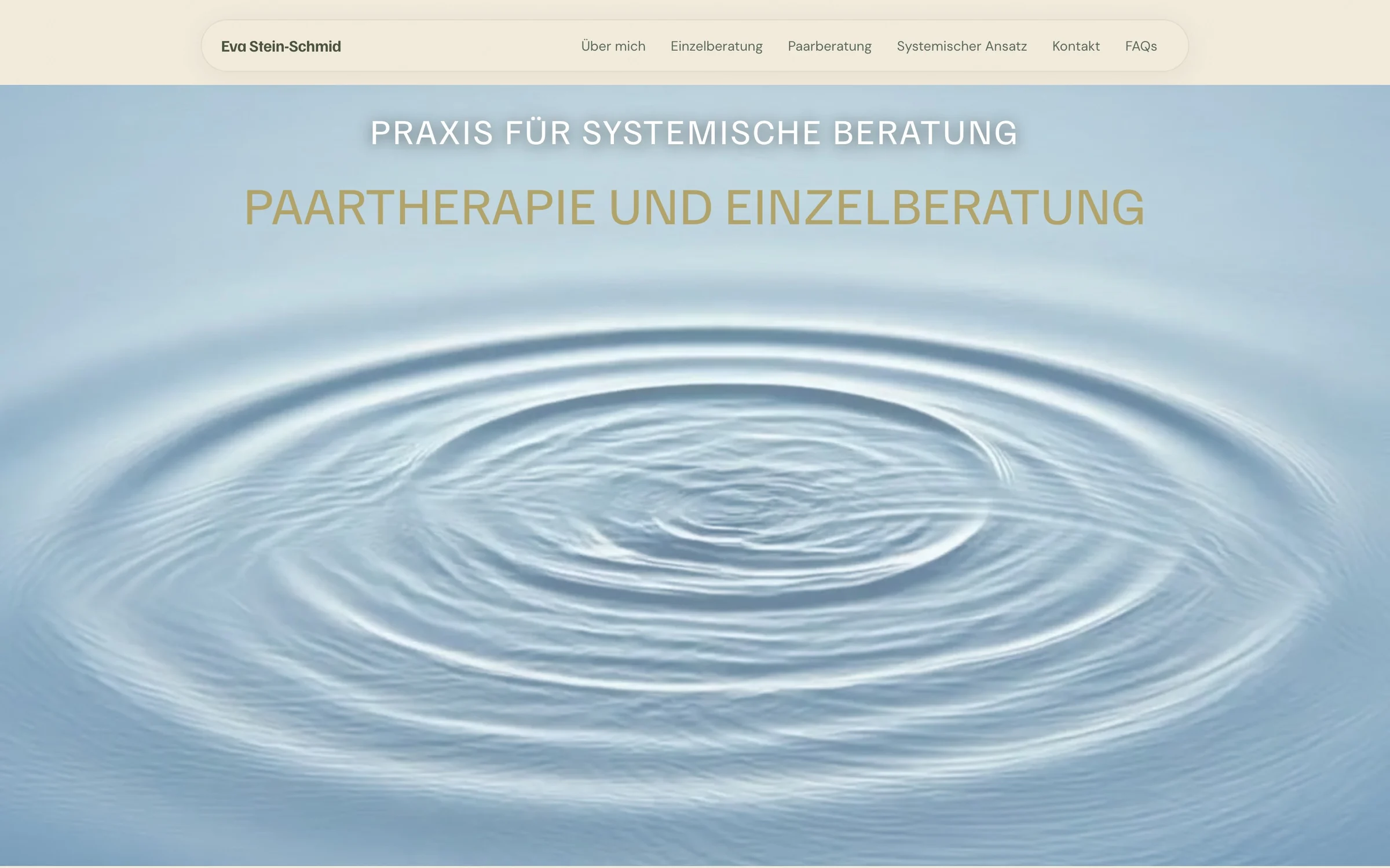 Startseite der Praxis für systemische Beratung Eva Stein-Schmid